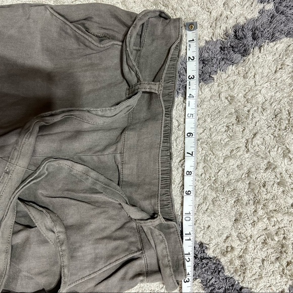 NWT Anthropologie Splendid Linen Slub Belted Cropped Wide Leg Pants - Picture 9 of 15
